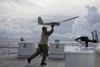 RQ-20 Puma launch from USCG Cutter