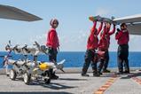 AIM-9X loading aboard USS Ronald Reagan